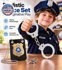 Police Toy Handcuffs With Keys   Gold Police Badge Set For Kids