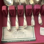 Oneida Tudor Plate Silver Plated Flatware Set 34pc Service For 8 W  Wood Case 52