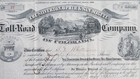 Very Rare 1882 Silverton Ophir   San Miguel Toll-road Company Stock Certificate