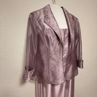 Alex Evenings Mother Of The Bride groom Formal Beaded Gown Jacket Dress Size 10