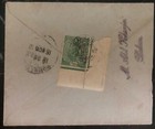 1919 Bahrain Cover To Bombay India Kgv Corner Marginal Adhesive Tied