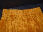 2 Pairs Nos Vtg 70s Gold Crushed Velvet Pinch Pleat Curtains 4 Panels 24x84 Each