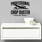Professional Crop Duster Decal Plane Farming Sticker Car Truck Window Bumper