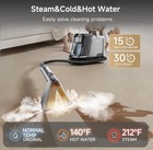 Carpet And Upholstery Cleaner Machine With Steam  18kpa Powerful Suction