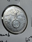 1937-g Germany 5 Marks Silver Coin Cleaned