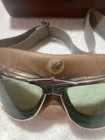 Rare Vintage 1940s Indian Motorcycle Golden Arrow Goggles With Original Case