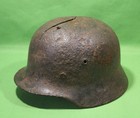 German World War Ii Army M-40 Combat Helmet Shell W  Concussion Cracks