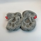 Magnetic Me Mittens Baby 0-6m Grey Faux Fur Paw Print Cozy Magnetic Closure