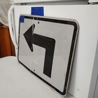 Authentic Traffic Highway Road Street Arrow Sign 90 Degree Left 21  X 15  12-136
