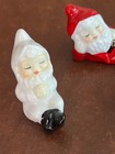 Vintage Ceramic Set Of 3 Sleeping Pixie Elf Figurines Santa Gnome Porcelain