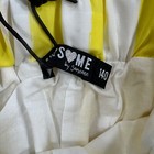 Someone Kids Stripe Shorts 140 10 Yellow white Vertical Elastic Waist New