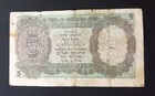 British India Burma O p Rs 5 Note Vf First Issue Of Kg Vi Prefix R  Cd Deshmukh