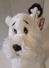 Russ Berrie 12  Abc The Key Skiddles White Dog Terrier Plush W  Tags Vintage