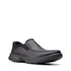 Clarks Mens Bradley Step Black Leather Casual  Shoes