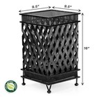 Umbrella Stand For Entryway  Umbrella Holder Metal Antique Look  Square Style   