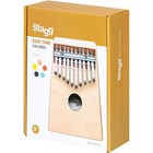 Stagg 10-key Kid s Kalimba With Note Names Printed On Keys Red