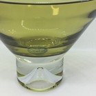 Goebel Green Glass Bowl Mid Century Modern