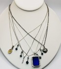 Vintage Sterling Silver Chain Necklaces Lot Of 10 Reseller Estate Jewelry Bundle
