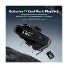 Cnyrbt Bluetooth Motorcycle Helmet Speakers  2-way Intercom  Led Screen  Ipx6