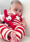New Organic Cotton Airplane Rattle Baby Toy  handmade  Estella Luxury Brand
