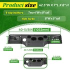 For Club Car Ds 1982-up Golf Cart Carbon Style Dash Dashboard Cover Cup Holders