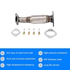 Stainless Steel Exhaust Flex Pipe Fit For 2009-2012 For 2008-2012 Malibu 2 4l