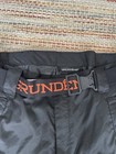 Grundens Weather Watch Waterproof Pants Size Medium Black Fishing Cargo Belted