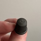 Vintage Sterling Silver Size 6 Sewing Thimble Star Logo