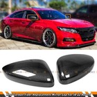 Real Carbon Fiber Side Mirror Cover Replacement W o Light For 18-22 Honda Accord
