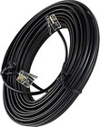 15 Feet Black Phone Telephone Extension Cord Cable Wire With Standard Rj-11 Plug