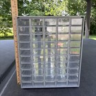 Vintage 50 Drawer Metal Akro-mills Small Parts Storage Organizer Cabinet Bin Usa