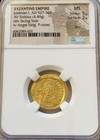 Byzantine Justinian I Gold Solidus Ngc Ms Ancient Coin