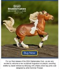 Breyer New Augustus Pinto Draft 2024 Club Stablemate Model Horse   Free Shipping