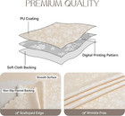 Romanstile Rectangle Vinyl Tablecloth 100  Waterproof Heavy Duty Oil Spill Proof