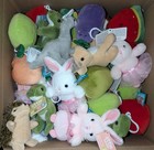 Wholesale Lot 60 Assorted Name Brand Mini Stuffed Animals food  see Description