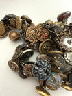 Huge Lot Vintage Metal Buttons