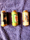 Three 2 75  Tall  Mini  Miller  Beer Cans With Flip Tops  For Bic Lighters