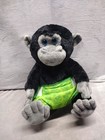 Melissa   Doug Monkey 10  Baby Gorilla Chimp Black Plush Removable Green Diaper