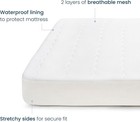 Breathable Crib Mattress Cover     Quilted Mesh  Waterproof  Universal Fit