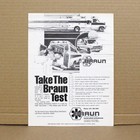 Early 1980 s Braun Industries Ambulance Collectible Magazine Print Ad 0213