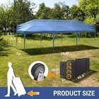  10x30ft Ez Pop Up Outdoor Canopy Tent  Portable Commercial Instant Tent