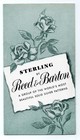 Vintage -  Sterling Silver Reed   Barton Pattern Catalogue Pamphlet  - Xl3r