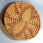 Antique Hopi Coil Basket Tray Plaque Charger Native American Ca  1920 16  Dia