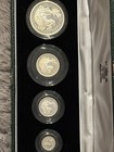 1997 Britannia Four Coin Silver Proof Collection Set With Coa