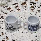 2 Vintage Nfl Double Sided Indianapolis Colts  Football Mini Mug  Cup Team Logo