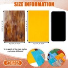 36 Sheets Variety Stained Glass Sheets Pack 4 X 6 Inch Cathedral Art Glass Suppl