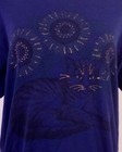 Vintage 80s Retro Rayon Blend Shirt Sweatshirt Cat Sunflowers Kitten Indie Sz L