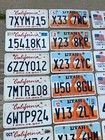Utah And California License Plate Lot  Craft Condition   40 Total Plates