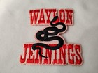 Waylon Jennings Snake 3 25 X 3 25 Inch Iron On Patch