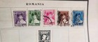 Romanian Stamps On Pages From Old World Album  Many Have Og   Are Lightly Hinged